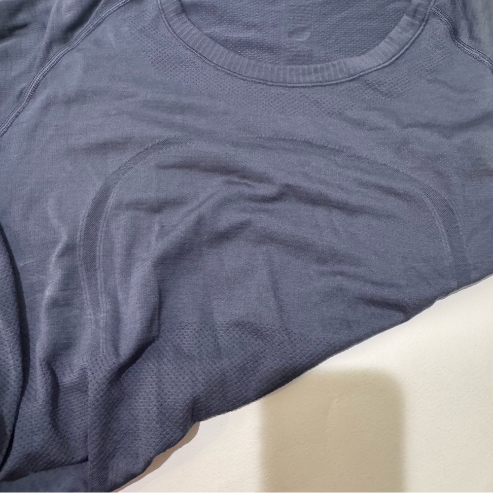 TWO FOR THE PRICE OF ONE: lululemon athletica Women's Blue/ white Short Sleeve